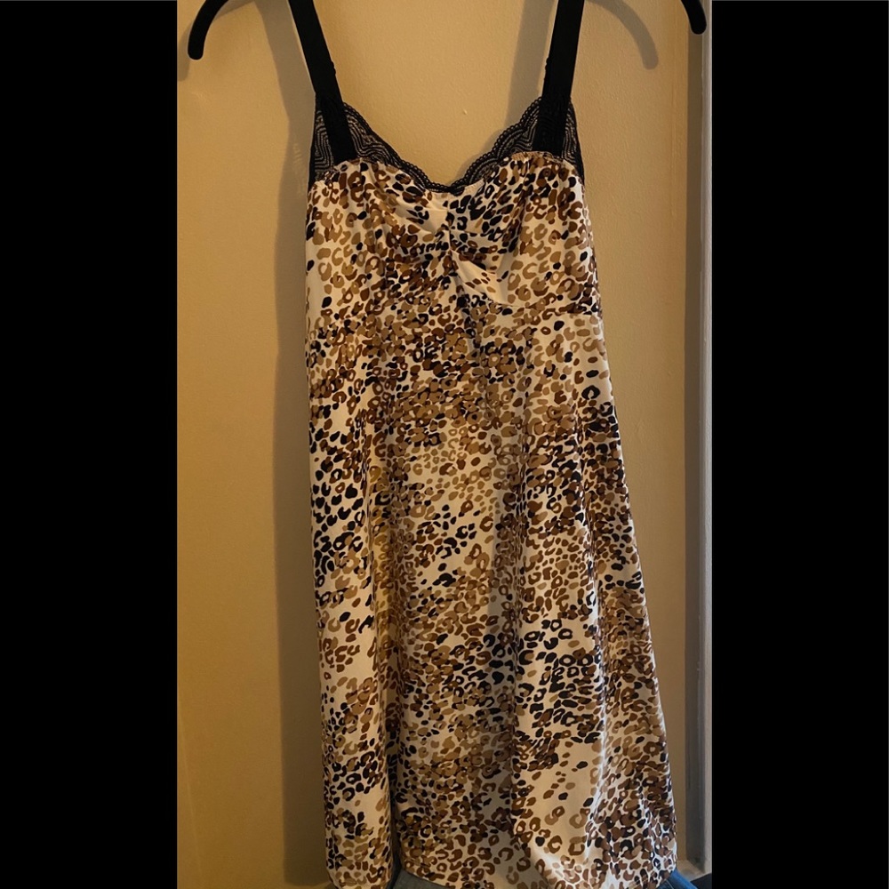 Apt 9 cheetah print lingerie dress in size M